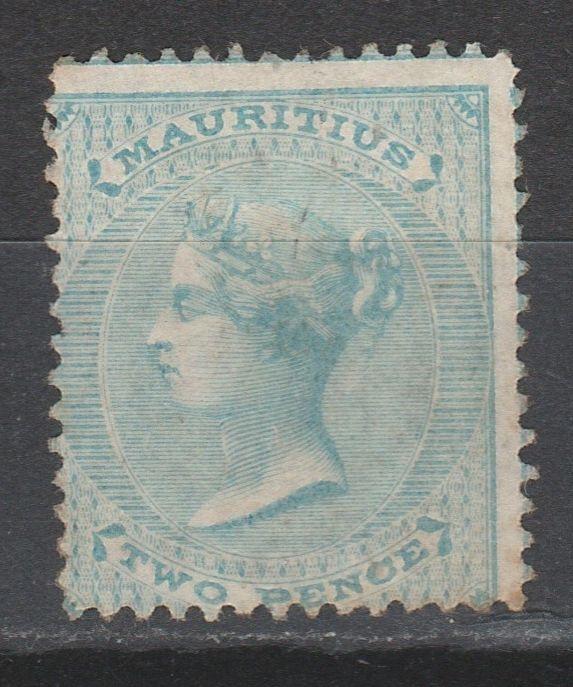 MAURITIUS 1860 QV 2D NO WMK 