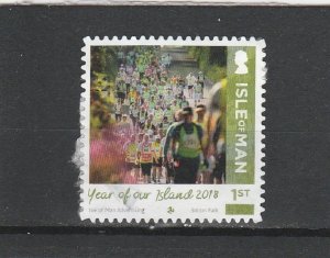 Isle of Man  Scott#  1939d  Used  (2018 Manx Telecom Parish Walk)