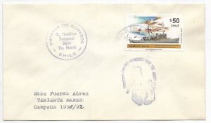 CHILE 1991-1992  ANTARCTIC BASE TENIENTE MARSH CHILEAN ANTARCTIC TERRITORY