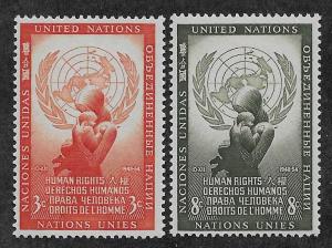 UNITED NATIONS - SC# 29-30  FVF/MNH