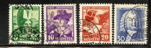 Switzerland # B69-72, Used.