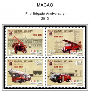 COLOR PRINTED MACAO 2011-2020 STAMP ALBUM  PAGES (122 illustrated pages)