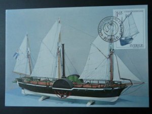 steamboat steamer Selandia 1981 Morck maximum card Sweden