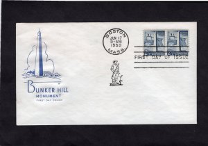 1034 Bunker Hill, FDC HF cachet