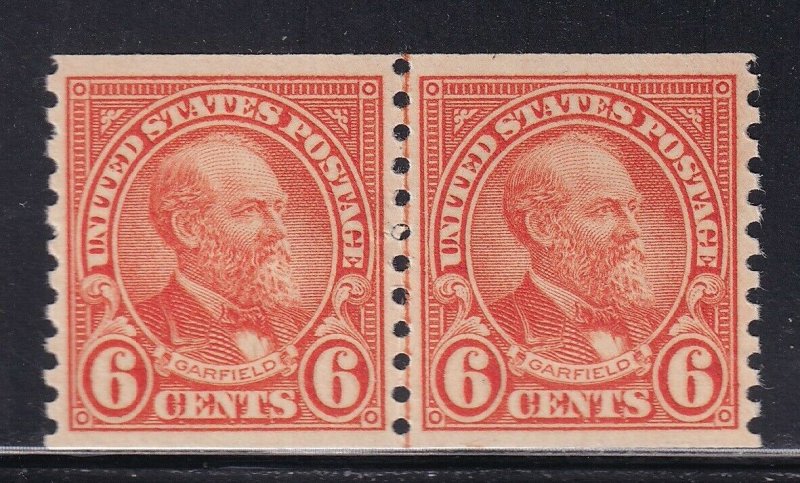 723 Line Pair VF-XF OG never hinged with nice color cv $ 85 ! see pic !