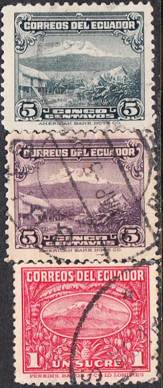 Ecuador #321-330  Used