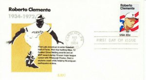 LRC Baseball FDC #2097 Roberto Clemente Carolina Puerto Rico 1984