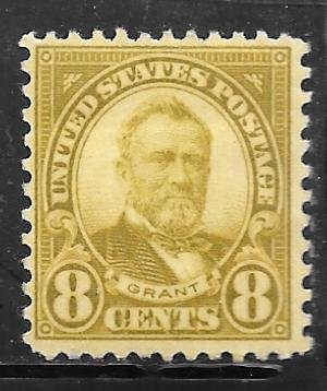 USA 640: 8c Grant, olive bistre, MNH, F-VF