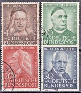 ZAYIX Germany B334-B337 Used Semi-Postal Historical Figures 042523X38