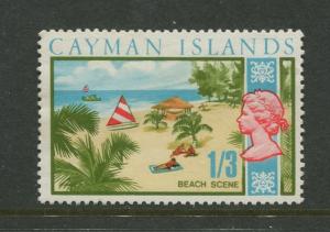 Cayman Islands -Scott 219 - QEII Definitive -1969- MNH -Single 1/3d Stamp