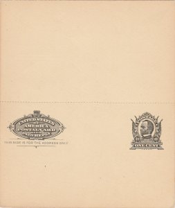 Scott# UY4 Un Folded US Postal Reply Card