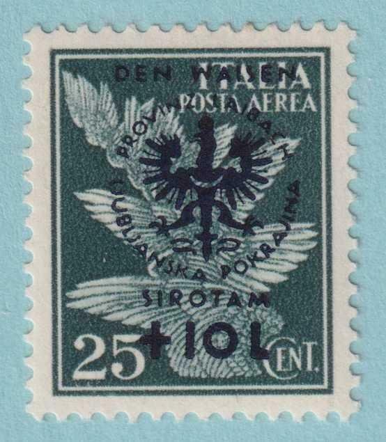 YUGOSLAVIA - ITALIAN OCCUPATION NB9  MINT HINGED OG * NO FAULTS VERY FINE! - ZMD