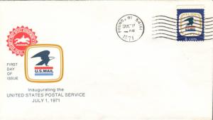 #1396 WI, Pound 7-1-71 USPS FDC