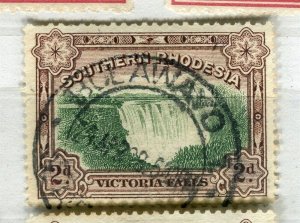 RHODESIA; 1930s early Victoria Falls issue fine used 2d. value fair Postmark