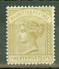 B: Mauritius 64 mint CV $475