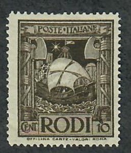 Italy Rhodes 16 Ship MNH single