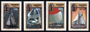 Maldive Islands # 1253 - 1256 MNH