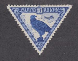 Iceland Sc C3 MNH. 1930 10a Gryfalcon Triangular, fresh, sound.