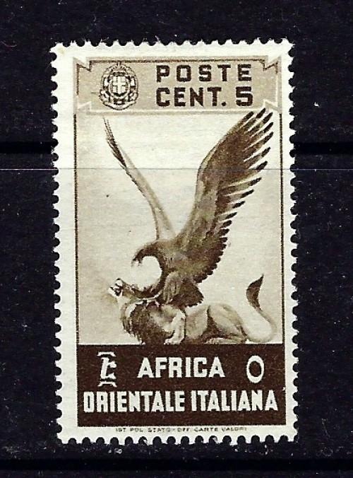 Italian East Africa 2 Hinged 1938 issue