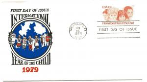 1772 International Year of the Child, Jack Davis, FDC