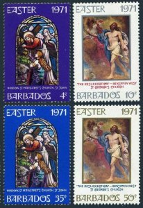 Barbados 353-356,MNH.Michel 322-325. Easter 1971.By B.West,St Margaret's Church.