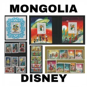 Thematic Stamps - Mongolia - Disney - Choose from dropdown menu