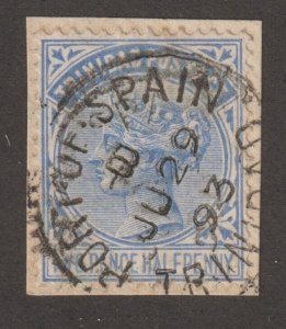 EDSROOM-17424 Trinidad 70 Used on Piece SON Cancel Port of Spain 6/29/1893