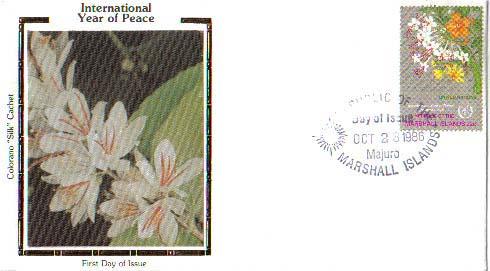 Marshall Islands, First Day Cover, Flowers