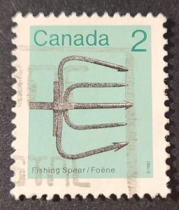 CA - S#918 - Used - 1982 - $0.02 - Fishing Spear