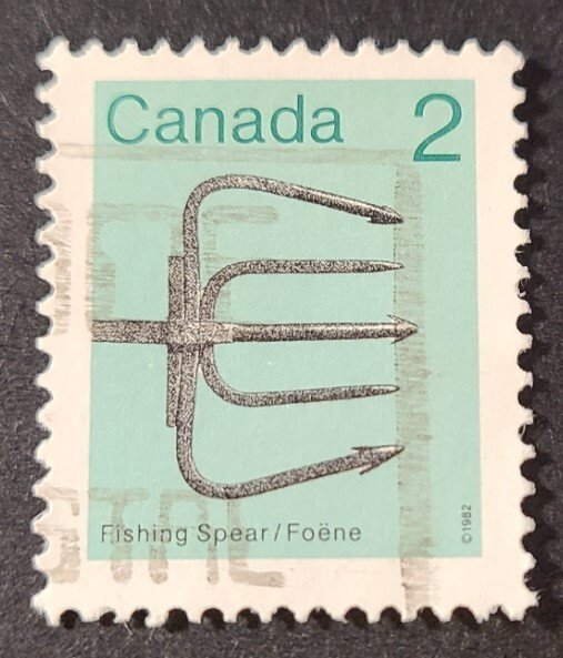 CA - S#918 - Used - 1982 - $0.02 - Fishing Spear