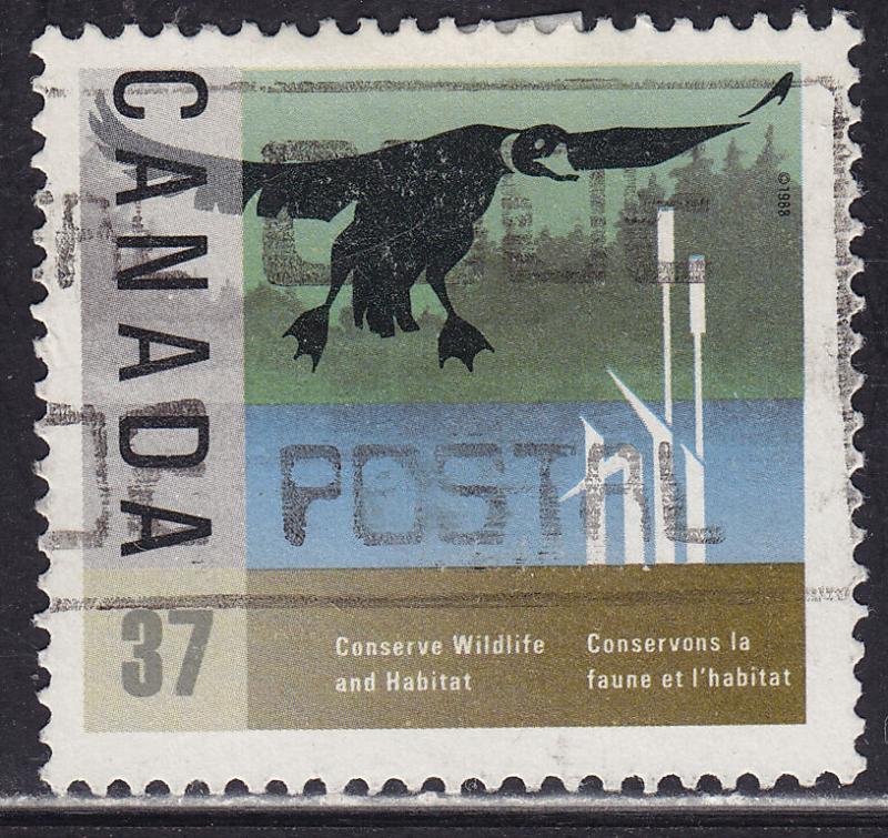 Canada 1204 USED 1988 Duck Landing 37¢