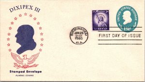 FDC 1960 SC #U541 U99 Fluegel Cachet - Birmingham ALA - Pair - F78520