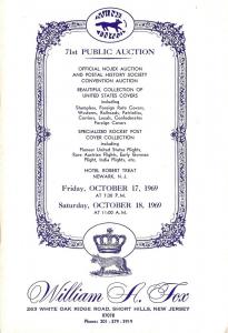 Fox: Sale # 71  -  Official Nojex Auction and Postal Hist...