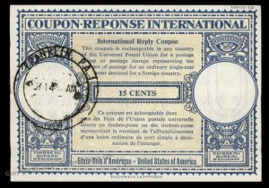 USA 15c International Reply Coupon IRC Post Office 98929