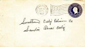 United States California Costa Mesa 1935 American Flag Type ____  3c Washingt...