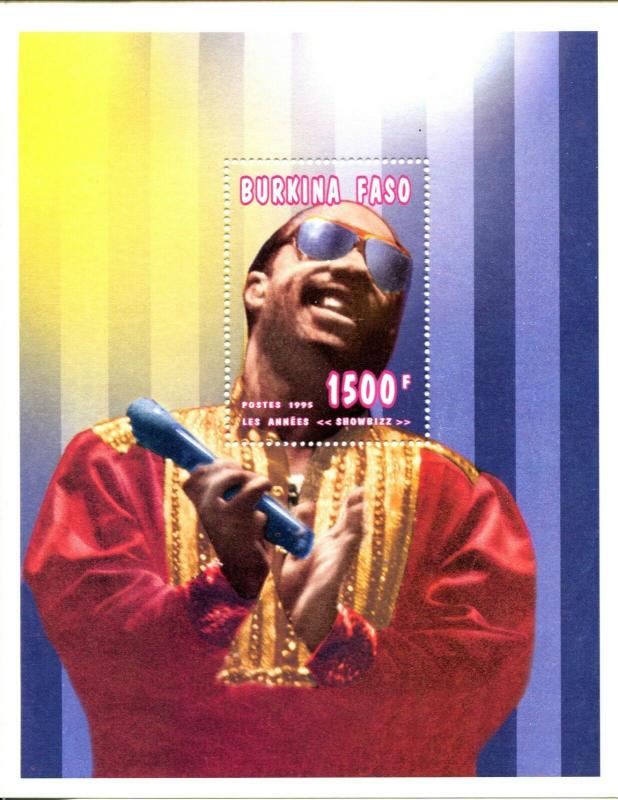 BURKINA FASO #1064 Stevie Wonder Souvenir Sheet Stamp Postage Mint NH