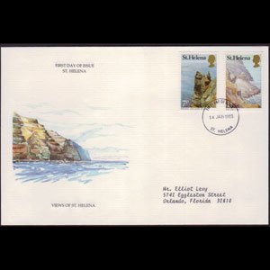 ST.HELENA 1983 - FDC - 382-3 Coastline