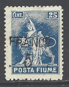 Fiume 59 mint hinged (RS)