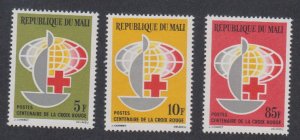 Mali - 1963 - SC 52-54 - MH - Complete set