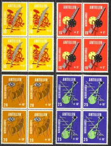 Netherlands Antilles Sc# B101-B104 MNH block/4 1970 Social & Cultural Projects