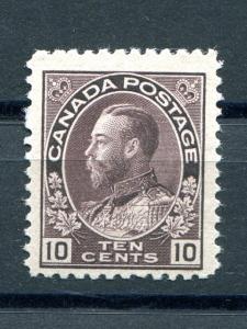 Canada # 116  Mint  F-VF O.G.  LH  - Lakeshore Philatelics