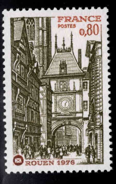 France Scott 1476 MNH** Rouen Gate stamp