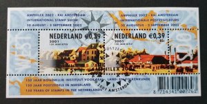 2001 Netherlands 1929-1930/B71 used Exhibition AMPHILEX EXPO in Amsterdam 2002