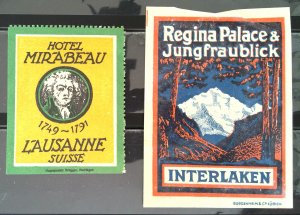 Switzerland - Luggage Label Lot