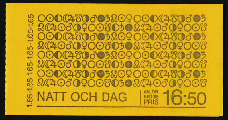 Sweden 1376a Booklet MNH Day and Night