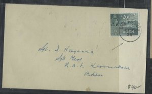 ADEN COVER  (P0602B) 1959  QEII  15C SHEIKH OTHMAN TO KHORMAKSAR 