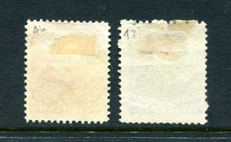 x386 - Canada #46-47 QV 20c-50c Used