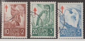 Finland Scott #B135-B136-B137 Stamps - Used Set