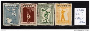 1956 - Peru - JJOO. de Melbourne - Scott n C78a - C81a - MNH - PE- 152