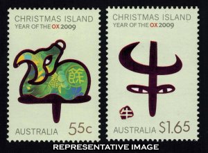 Christmas Islands Scott 479-480 Mint never hinged.